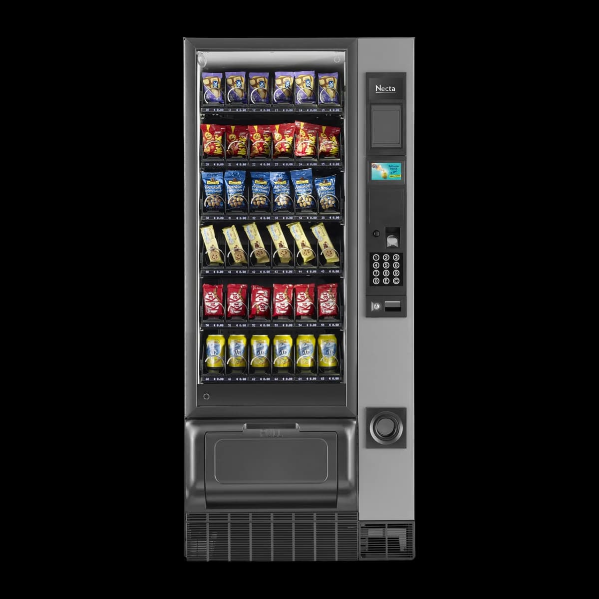 Снакс автомат Necta Gusto 6 M (Vivace), нов, изглед отпред